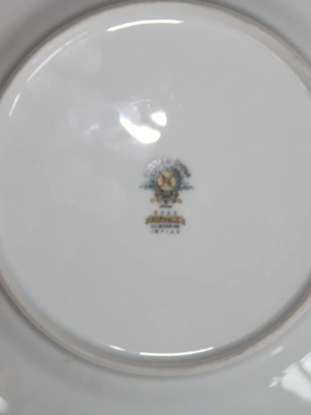 Vintage Noritake China 'Romance' Pattern 6022 Saucer & Luncheon Plate Set